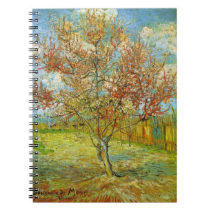Carnet Pêcher rose en fleurs de Vincent van Gogh