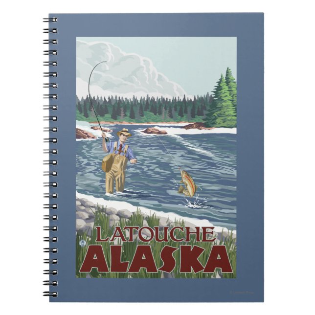 Carnet Pêcheur à la mouche - Latouche, Alaska (Devant)