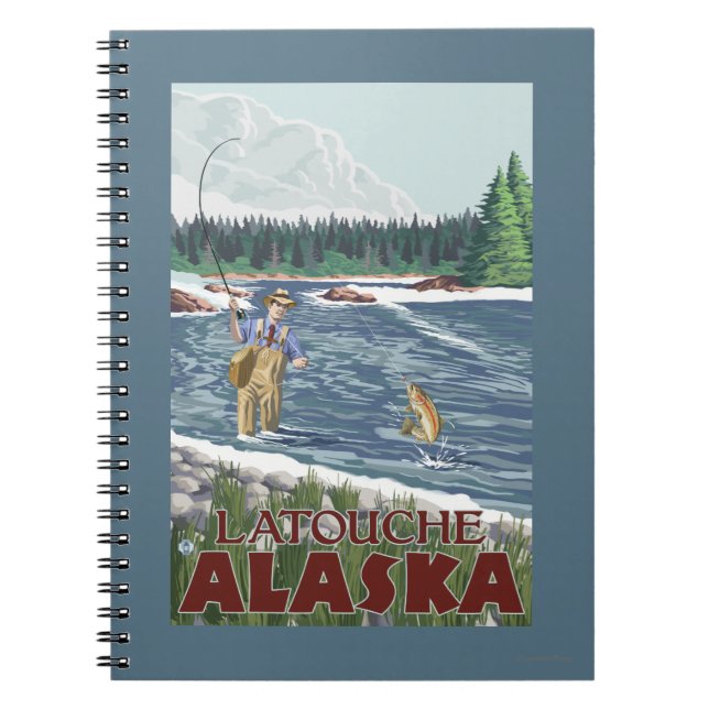 Carnet Pêcheur à la mouche - Latouche, Alaska (Devant)