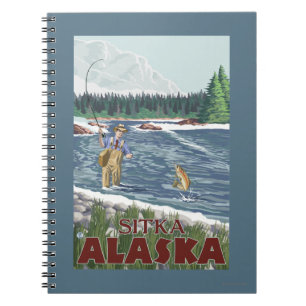 Carnet Pêcheur de mouche - Sitka, Alaska