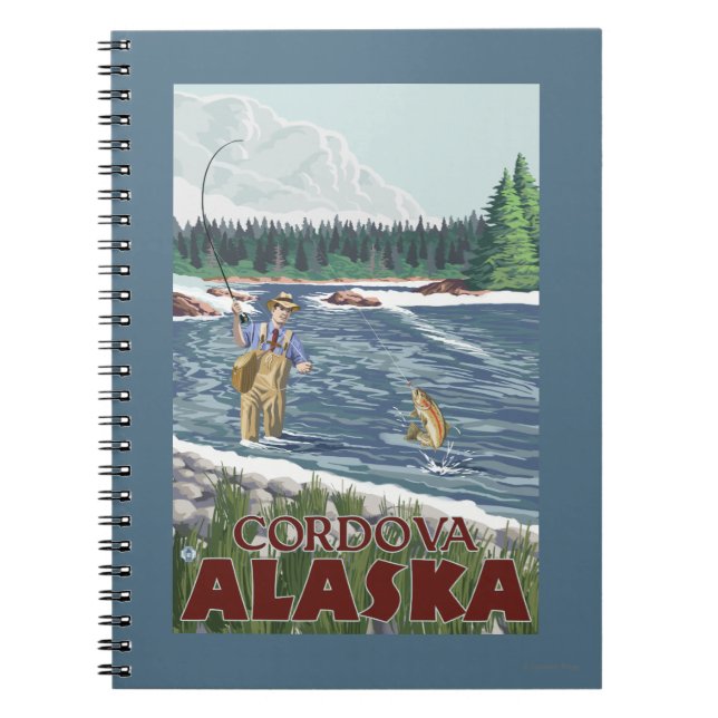 Carnet Pêcheur de mouches - Cordova, Alaska (Devant)
