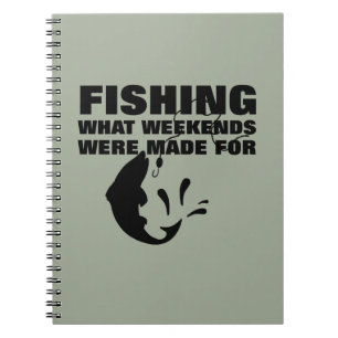 Carnet Pêcheurs thème amusant Slogan