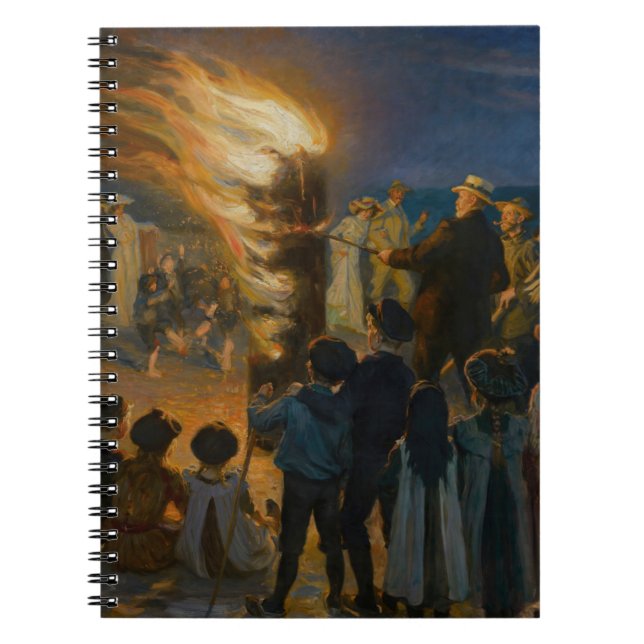 Carnet Peder Severin Kroyer - Feu de la veille de la Sain (Devant)