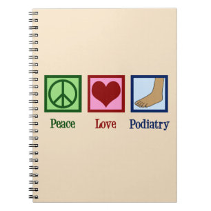 Carnet Pédicurie d'amour de paix