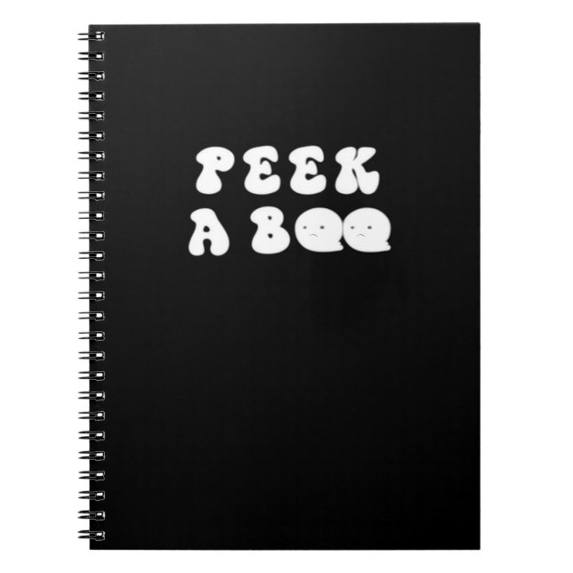 Carnet Peekaboo Slogan Éffrayant (Devant)