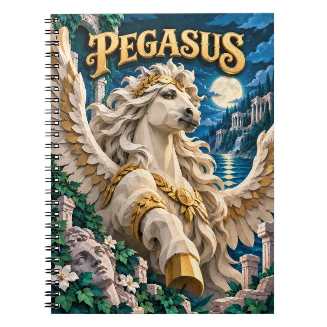 Carnet Pégase, Monstre de Papier Découpé (Devant)