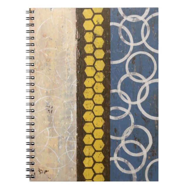 Carnet Peigne de miel Abstrait I (Devant)