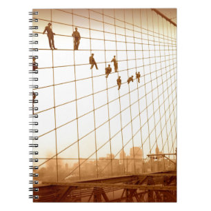 Carnet Peintres vintage Pont de Brooklyn