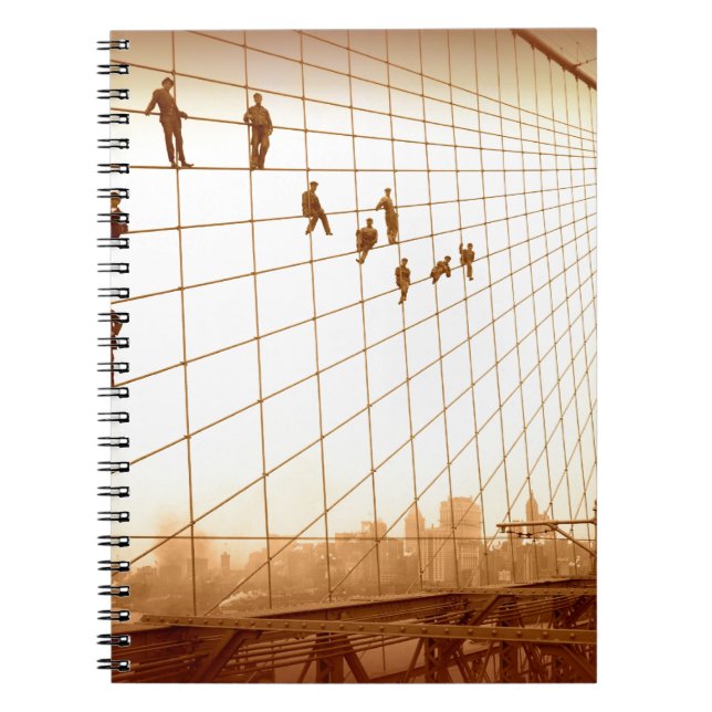 Carnet Peintres vintage Pont de Brooklyn (Devant)