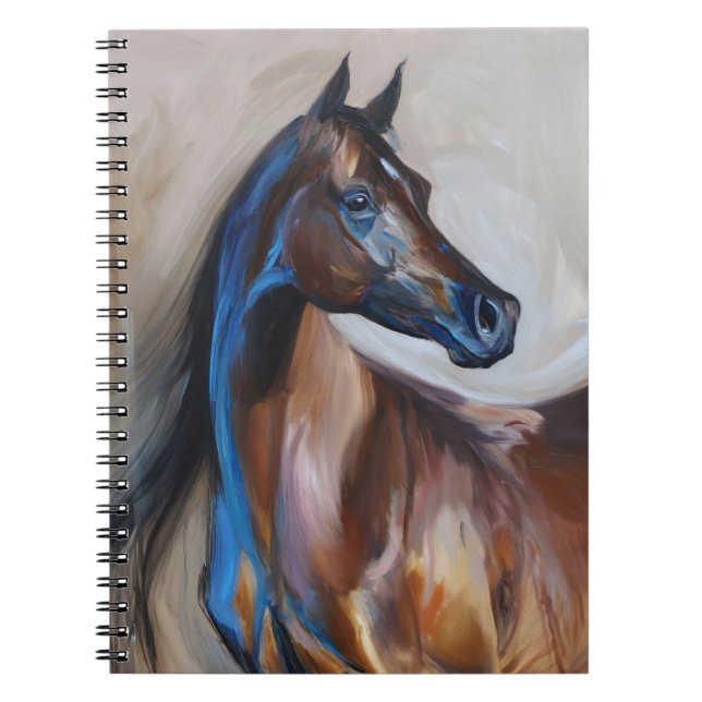 Carnet Peinture à cheval arabe (Devant)