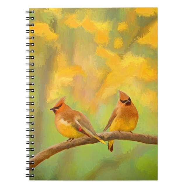 Carnet Peinture à cire de cèdre - jolie art original chie (Devant)