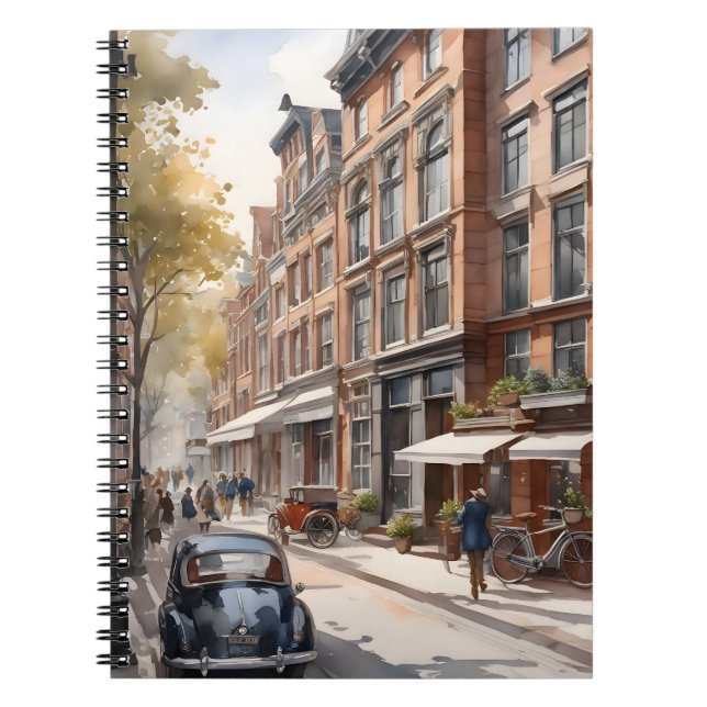 Carnet peinture à l'aquarelle d'Amsterdam (Devant)