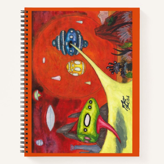 Carnet Peinture à l'aquarelle Science-fiction Dimension A (Devant)