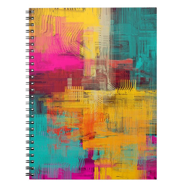 Carnet Peinture à l'huile Abstraite, arrière - plan expre (Devant)