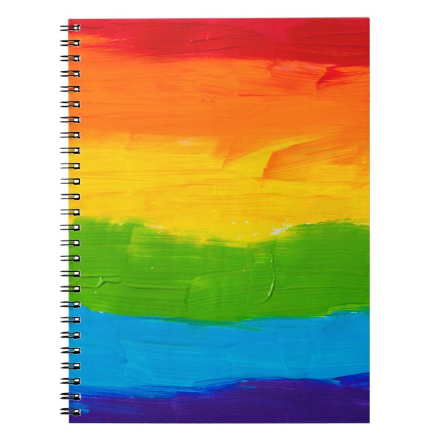 Carnet Peinture à l'huile Couleurs arc-en-ciel Gay Lesbia (Devant)