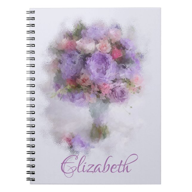 Carnet Peinture à l'huile de Fleurs Modèles modernes et é (Devant)