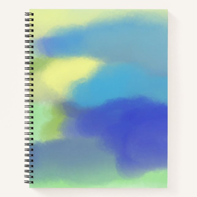 Carnet peinture abstraite à l'aquarelle (Devant)