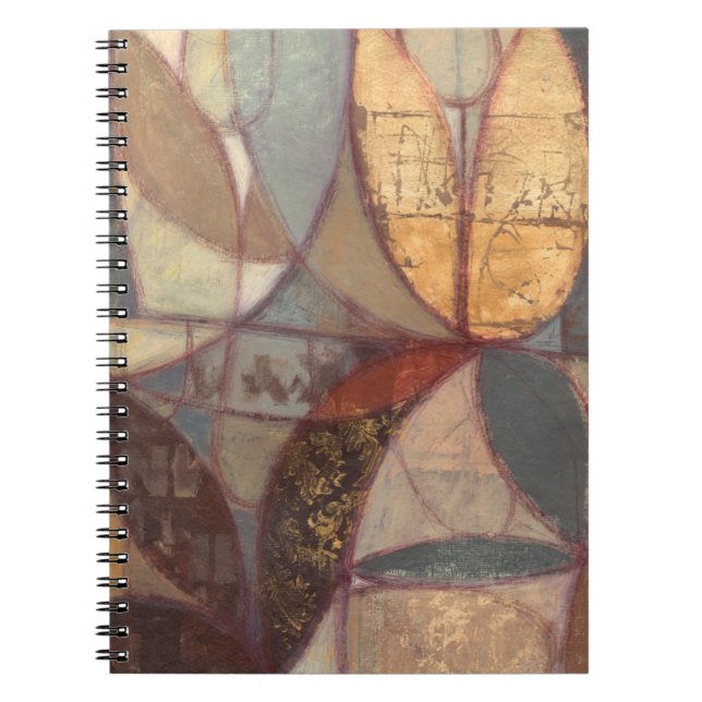 Carnet Peinture Abstraite de feuilles florales par Norman (Devant)
