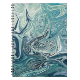 Carnet Peinture Abstraite de la mer Bleue