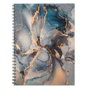 Carnet Peinture abstraite de luxe en encre d'alcool