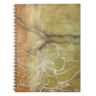 Carnet Peinture abstraite de silhouette sur l'arrière -