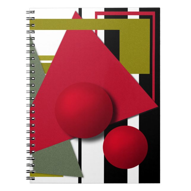 Carnet Peinture Abstraite, formes géométriques (Devant)