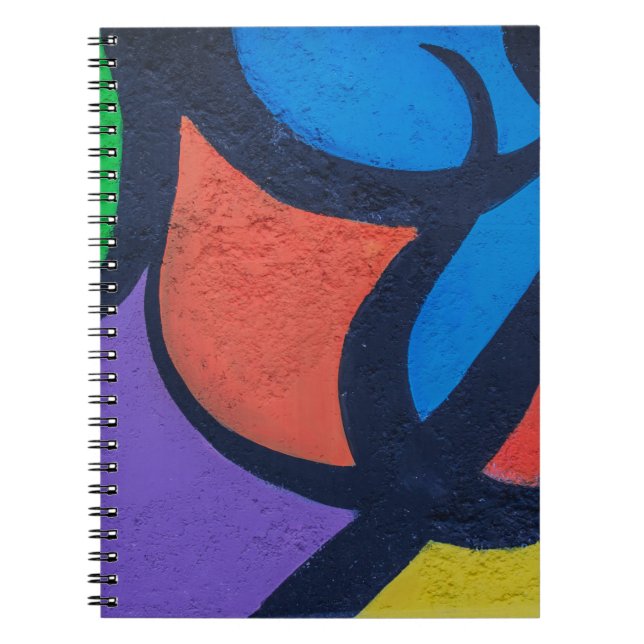 Carnet Peinture abstraite multicolore (Devant)