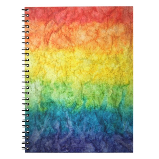 Carnet Peinture abstraite orange verte et bleue (Devant)