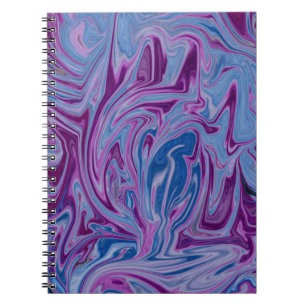 Carnet Peinture abstraite violette et bleue