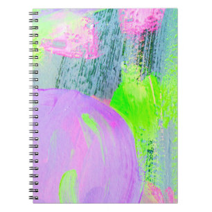Carnet peinture acrylique dessinée à la main par un arriè