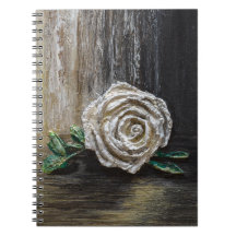 Peinture acrylique Rose Blanche