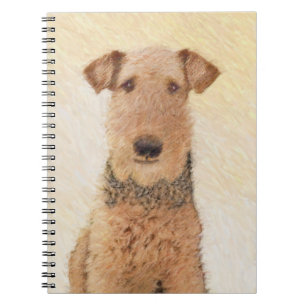 Carnet Peinture Airedale Terrier - Cute Original Art
