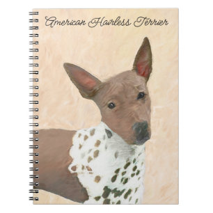 Carnet Peinture américaine sans poil Terrier - Chien Art