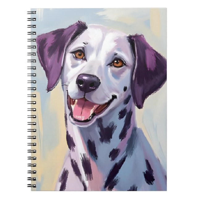 Carnet Peinture aquarelle du chien dalmate (Devant)