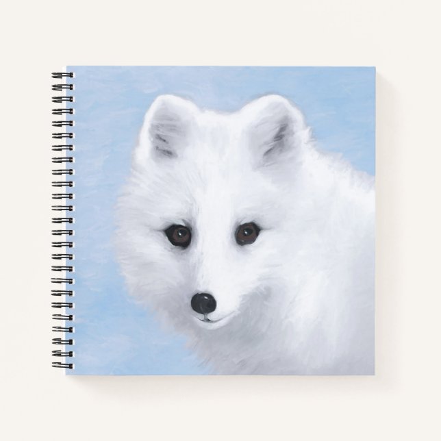 Carnet Peinture Arctic Fox - Art original de la faune (Devant)