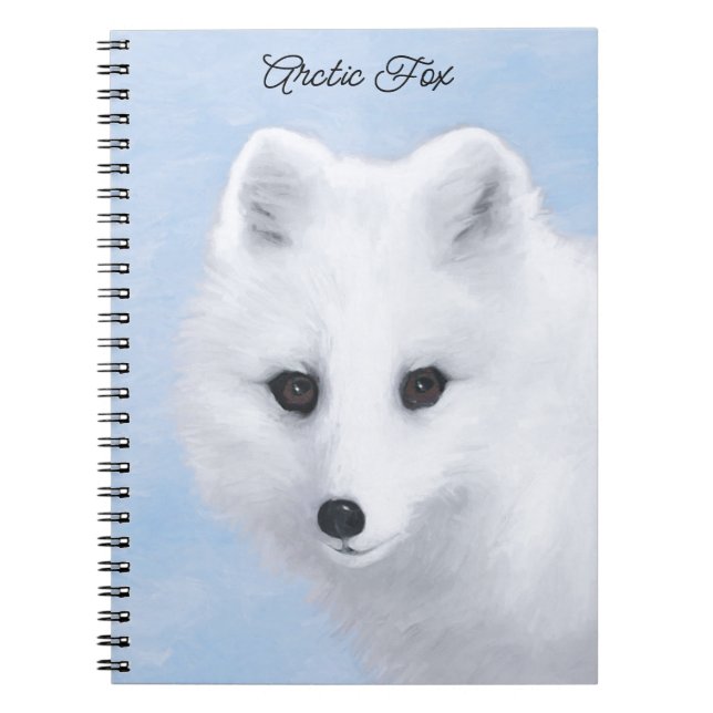 Carnet Peinture Arctic Fox - Art original de la faune (Devant)