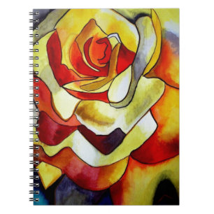 Carnet Peinture artistique à l'aquarelle de fleur de Free