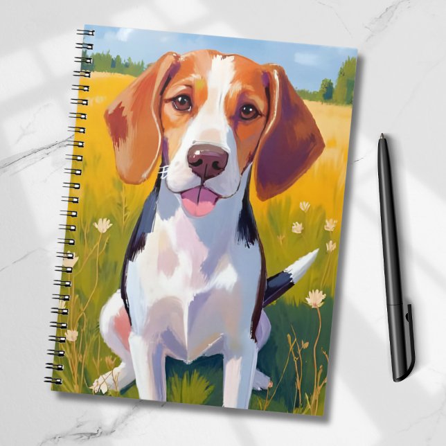 Carnet Peinture artistique de chien Beagle (Créateur téléchargé)