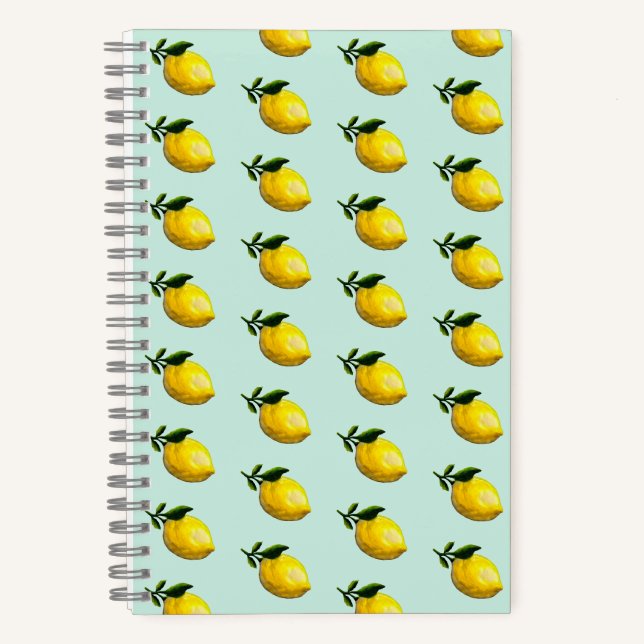 Carnet Peinture au citron aquarelle (Recto)