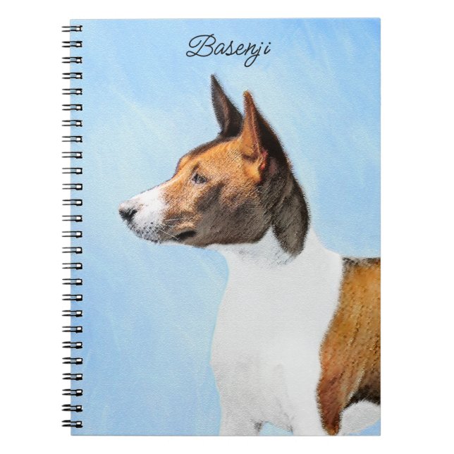 Carnet Peinture Basenji - Belle Art Original (Devant)