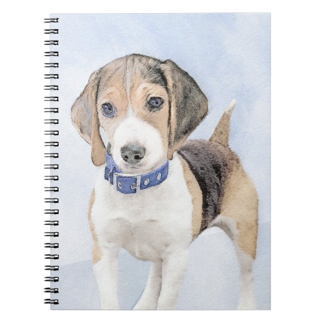 Carnet Peinture beagle - Cute Original Chien Art (Devant)