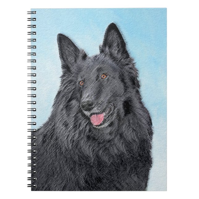 Carnet Peinture belge Sheepdog - Cute Original Chien Art (Devant)