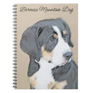 Carnet Peinture bernoise de chien de montagne - Art origi