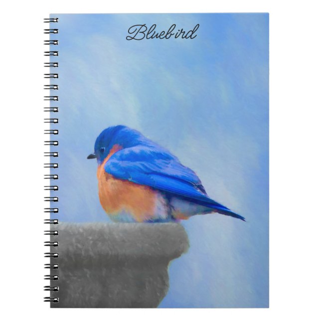 Carnet Peinture Bluebird - Art original pour oiseaux (Devant)