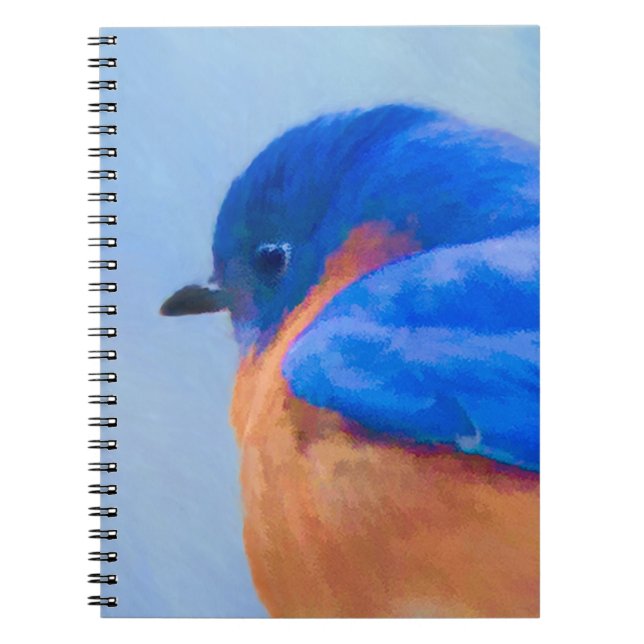 Carnet Peinture Bluebird - Art original pour oiseaux (Devant)