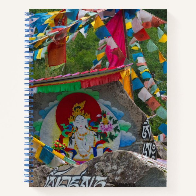 Carnet Peinture bouddhiste sur rochers (Devant)