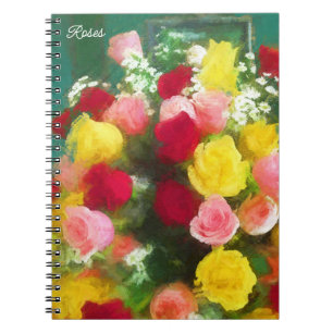 Carnet Peinture Bouquet Rose - Jolie Art Fleur Originale