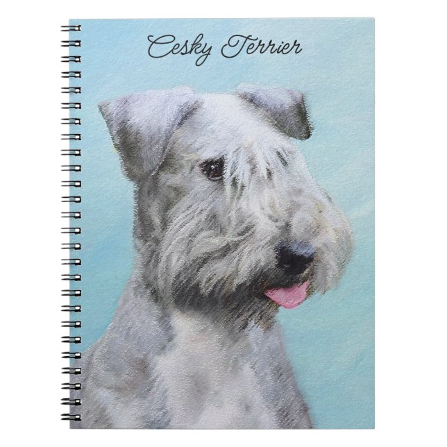 Carnet Peinture Cesky Terrier - Cute Original Chien Art (Devant)