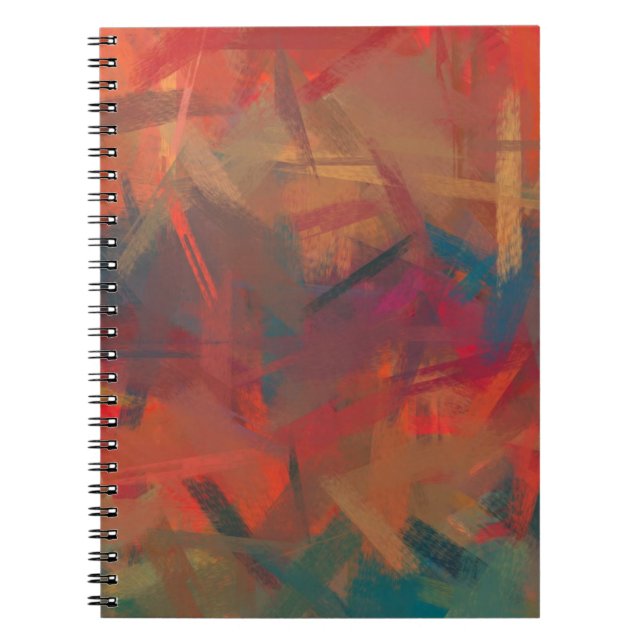Carnet Peinture Colorée Abstraite (Devant)