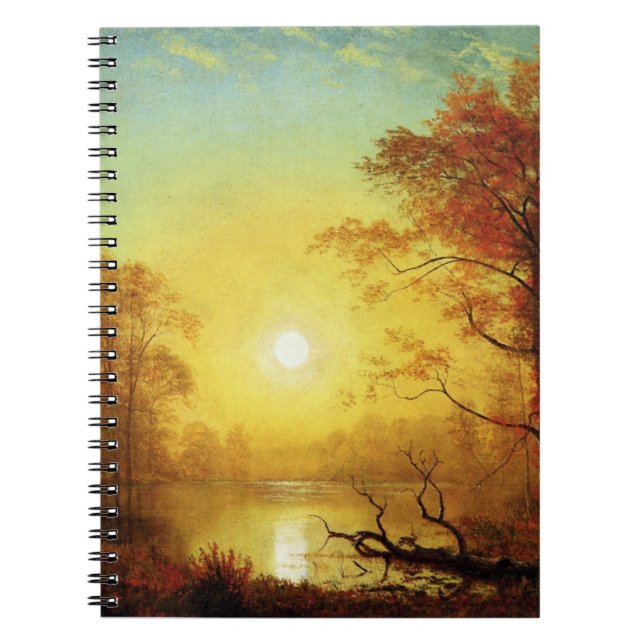 Carnet Peinture d'Albert Bierstadt, Lever de soleil, (Devant)